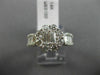 EFFY 2.0CT ROUND BAGUETTE DIAMOND 14K WHITE GOLD 3D FLOWER LOVE FRIENDSHIP RING