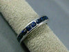 ESTATE 1.20CT SAPPHIRE 14KT WHITE GOLD ETERNITY WEDDING ANNIVERSARY RING #22443