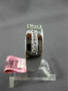 WIDE .36CT DIAMOND 18K WHITE GOLD 3D ROUND & PRINCESS INVISIBLE ANNIVERSARY RING