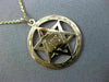 ESTATE 14K YELLOW GOLD 3D HANDCRAFTED STAR OF DAVID ZION FILIGREE PENDANT #26157