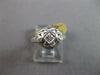 ANTIQUE ART DECO .05CT OLD MINE DIAMOND 18K WHITE GOLD 3D ENGAGEMENT RING #27469