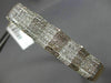 ESTATE WIDE 5.52CT DIAMOND 14KT ROSE GOLD 3D MULTI ROW PYRAMID BANGLE BRACELET
