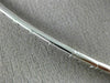 ESTATE 1.0CT DIAMOND 14K WHITE GOLD PAVE V SHAPE SOLITAIRE JOURNEY NECKLACE #870