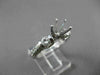 ESTATE WIDE .75CT DIAMOND 14KT WHITE GOLD PAVE SEMI MOUNT ENGAGEMENT RING #14998