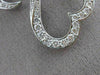 ESTATE LARGE 1.36CT DIAMOND 14K WHITE GOLD 3D DOUBLE HEART SEMI INFINITY PENDANT