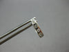 ANTIQUE .26CT DIAMOND 18K WHITE GOLD HANDCRAFTED FILIGREE SQUARE EARRINGS #28014