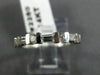 ESTATE .37CT BAGUETTE & ROUND DIAMOND 14KT WHITE GOLD 3D ANNIVERSARY RING #2260