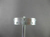 ESTATE WIDE 0.46CTW DIAMOND 14KT WHITE GOLD 2 ROW ETOLIE MENS RING UNIQUE #17315
