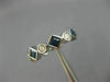 ESTATE 2CT ROUND DIAMOND & AAA SAPPHIRE 14K WHITE GOLD ETERNITY ANNIVERSARY RING