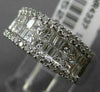 WIDE 2.06CT DIAMOND ROUND PRINCESS BAGUETTE 18KT WHITE GOLD ANNIVERSARY RING