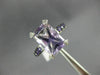 LARGE 4.17CT DIAMOND & AAA AMETHYST 14K WHITE GOLD ROUND & EMERALD FILIGREE RING