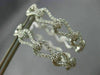 ESTATE LARGE 2.37CT DIAMOND 18KT WHITE GOLD DOUBLE SIDED LOVE KNOT HOOP EARRINGS
