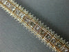 ESTATE WIDE 11.12CT WHITE & PINK DIAMOND 18KT WHITE & ROSE GOLD TENNIS BRACELET