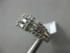 ESTATE WIDE 1.32CT DIAMOND 14KT WHITE GOLD 3D MULTI ROW WEDDING ANNIVERSARY RING