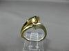 ESTATE 14KT WHITE & YELLOW GOLD 3D PEAR SHAPE SEMI MOUNT ENGAGEMENT RING #24600