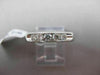 ESTATE .50CT ROUND DIAMOND 14KT WHITE GOLD 5 STONE CHANNEL ANNIVERSARY RING