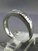 ESTATE .62CT BAGUETTE DIAMOND 14KT WHITE GOLD 3D SEMI ETERNITY ANNIVERSARY RING