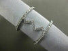 ESTATE WIDE .67CT ROUND DIAMOND 18KT WHITE GOLD 3D ZIG ZAG DOUBLE ROW FUN RING