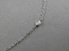 ESTATE 1.96CTW DIAMOND 14KT WHITE GOLD FLOWER CLUSTER BY THE YARD NECKLACE #2554