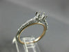 ESTATE .08CT DIAMOND 14K WHITE & ROSE GOLD 3D 6 PRONG SEMI MOUNT ENGAGEMENT RING