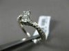 ESTATE .60CT DIAMOND 14KT WHITE GOLD 3D 2 STONE CRISS CROSS COMPANION LOVE RING