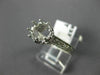 ANTIQUE .60CT DIAMOND 14KT WHITE GOLD FILIGREE SEMI MOUNT ENGAGEMENT RING #14833