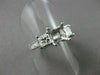 ESTATE 1.08CT DIAMOND 14KT W SEMI MOUNT FILIGTEE 3 STONE ENGAGEMENT RING #1399