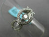 ESTATE WIDE .64CT DIAMOND 18KT WHITE GOLD SOLITAIRE ETOILE FRIENDSHIP LOVE RING