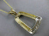 ANTIQUE .25CT DIAMOND 18KT WHITE & YELLOW GOLD FILIGREE ROPE BELL PENDANT #7318