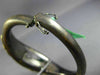 ESTATE LARGE 1.02CT DIAMOND 14KT YELLOW & BLACK GOLD 3D FILIGREE BANGLE BRACELET