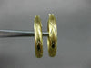 ESTATE 14KT YELLOW GOLD 3D CLASSIC MATTE & SHINY X LOVE HOOP EARRINGS #26314