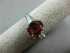 LARGE 2.69CT BAGUETTE DIAMOND & OVAL SPINEL TOURMALINE PLATINUM ENGAGEMENT RING