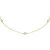 ESTATE .75CT DIAMOND 14KT YELLOW GOLD 3D CLASSIC BY THE YARD LOVE NECKLACE