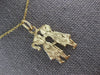 ESTATE 14KT YELLOW GOLD 3D BABY BOY BABY GIRL KISSING FUN CHARM PENDANT #27418