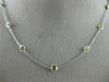 ESTATE 3.65CT FANCY YELLOW DIAMOND 18K WHITE GOLD BY THE YARD 14 STONE NECKLACE
