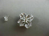 ESTATE LARGE .74CT FANCY YELLOW DIAMOND 14KT WHITE GOLD 3D X LOVE STUD EARRINGS