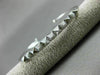 ESTATE .20CT DIAMOND 14KT WHITE GOLD PYRAMID SPIKE FLEXIBILE FUN BANGLE BRACELET
