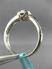 LARGE .53CT DIAMOND & SAPPHIRE 14KT WHITE GOLD 3D SQUARE CLUSTER FRIENDSHIP RING