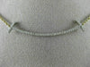 ESTATE LARGE .35CT DIAMOND 18KT TWO TONE GOLD 3D CLASSIC T BAR LOVE NECKLACE