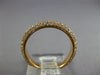 WIDE .91CT DIAMOND 18KT ROSE GOLD 3D 3mm MULTI ROW 3/4 ETERNITY ANNIVERSARY RING