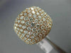 ESTATE LARGE 3.18CT DIAMOND 18KT ROSE GOLD PAVE CLASSIC WEDDING ANNIVERSARY RING