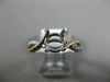 ESTATE .17CT DIAMOND 14KT WHITE & ROSE GOLD INFINITY SEMI MOUNT ENGAGEMENT RING