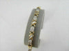 ESTATE WIDE 14KT TWO TONE 3.45CTW DIAMOND LOVE BRACELET