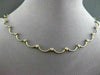 ESTATE .80CT DIAMOND 14KT W&Y GOLD SEMI CIRCLE FLOATING NECKLACE AMAZING #1689