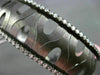 ESTATE WIDE 1.05CT DIAMOND 14K BLACK GOLD OPEN FILIGREE FLEXIBLE BANGLE BRACELET