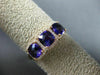ESTATE WIDE 1.48CT DIAMOND & AAA AMETHYST 14K ROSE GOLD PAST PRESENT FUTURE RING