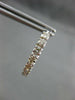 ESTATE LARGE .60CT DIAMOND 14KT 2 TONE GOLD CLASSIC HOOP HUGGIE EARRINGS #14065