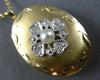 .09CT DIAMOND & AAA SOUTH SEA PEARL 14KT YELLOW GOLD HEART LOCKET PENDANT #26417