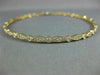 1.58CT DIAMOND 18K YELLOW GOLD 3D ROUND INFINITY ETOILE ETERNITY BANGLE BRACELET