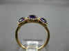 ESTATE WIDE 1.48CT DIAMOND & AAA AMETHYST 14K ROSE GOLD PAST PRESENT FUTURE RING